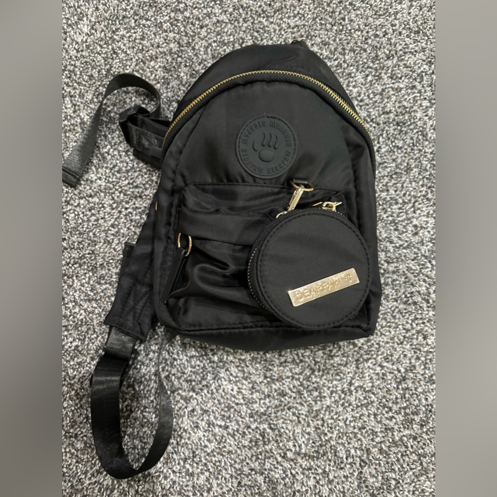 Bearpaw Mini Black Backpack Brand New